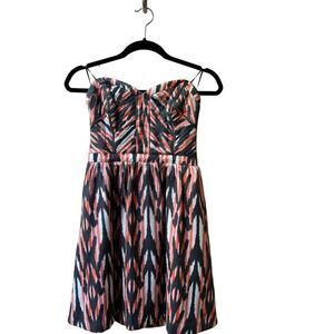 Guess mini dress size 2 pink sweetheart cocktail strapless party club Vegas